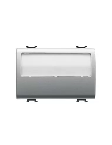 Placa Gewiss puls 3m 1p na 10a gw14192 chorus titanio